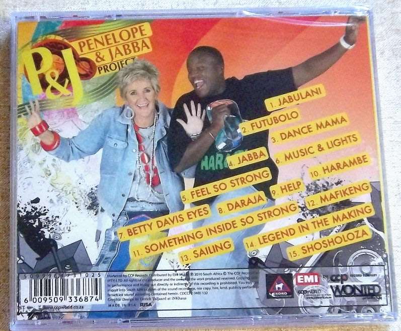 PENELOPE & JABBA PROJECT Jabulani SOUTH AFRICA Cat# CDCCP2(WB)132 PJ Powers