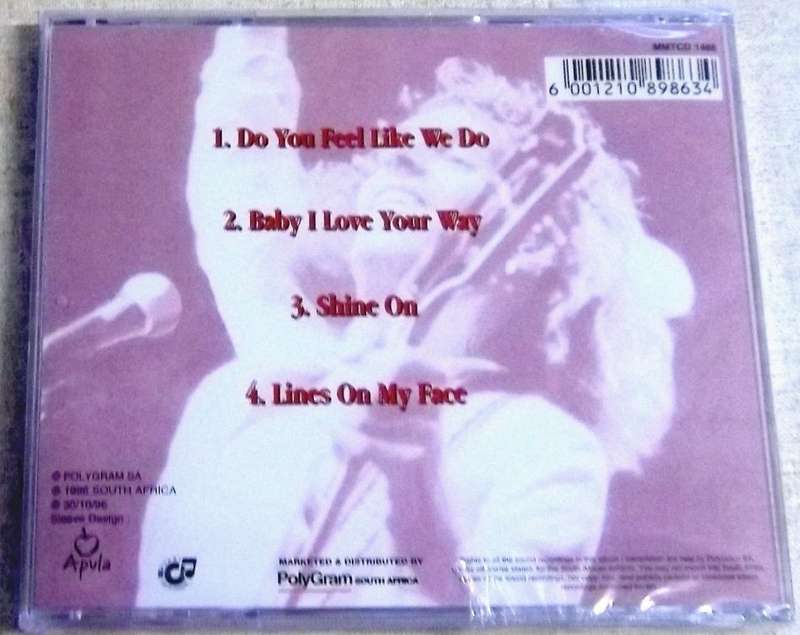 PETER FRAMPTON Do You Feel Like We Do SOUTH AFRICA Cat# MMTCD1488