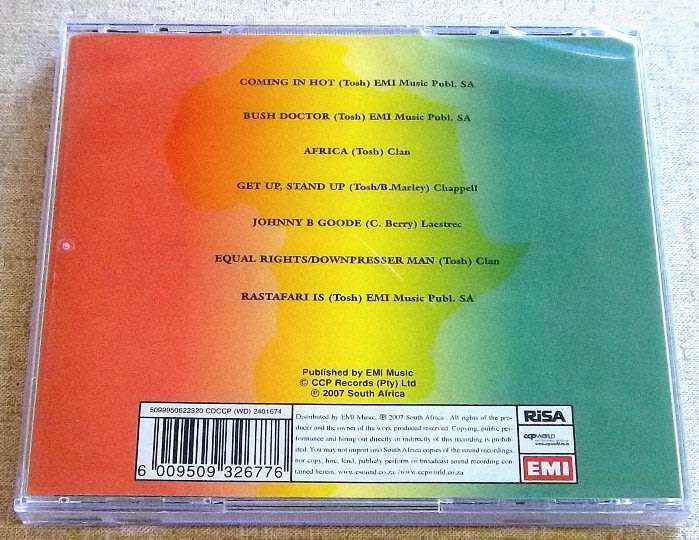 PETER TOSH Captured Live SOUTH AFRICA Cat# CDCCP 2401674