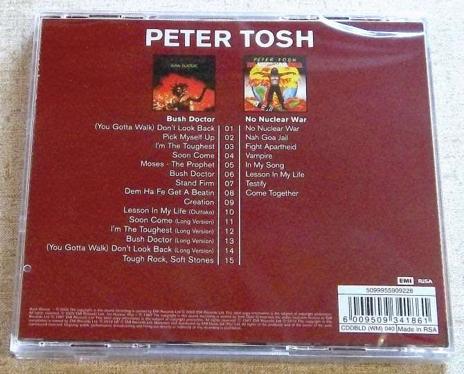PETER TOSH Bush Doctor / No Nuclear War SOUTH AFRICA Cat#CDDBLD 040