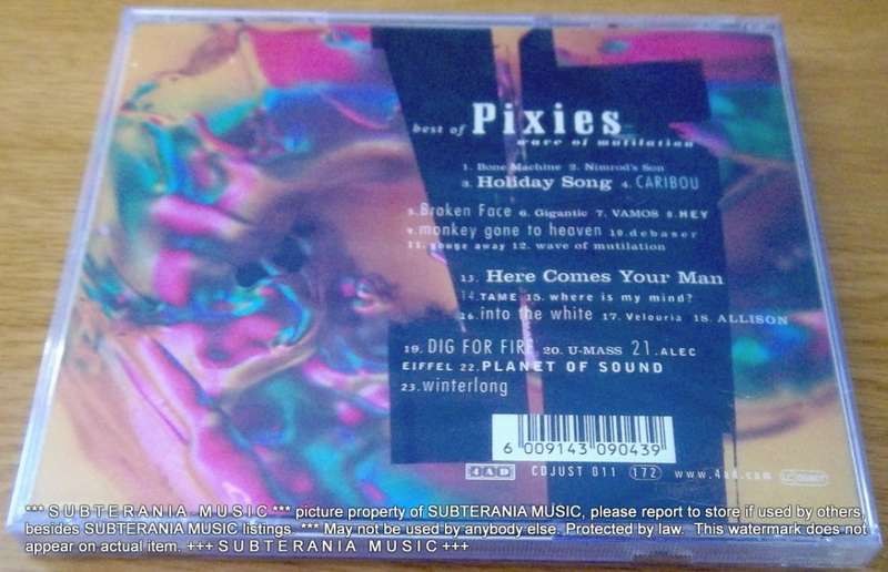 THE PIXIES Best of / Wave of Mutilation SOUTH AFRICA Cat# CDJUST 011