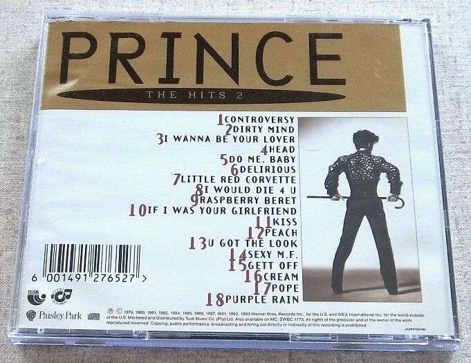 PRINCE The Hits 2 SOUTH AFRICA Cat# WBCD 1774