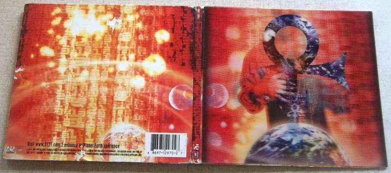 PRINCE Planet Earth USA Cat# 88697129702 Lenticular cover showing images