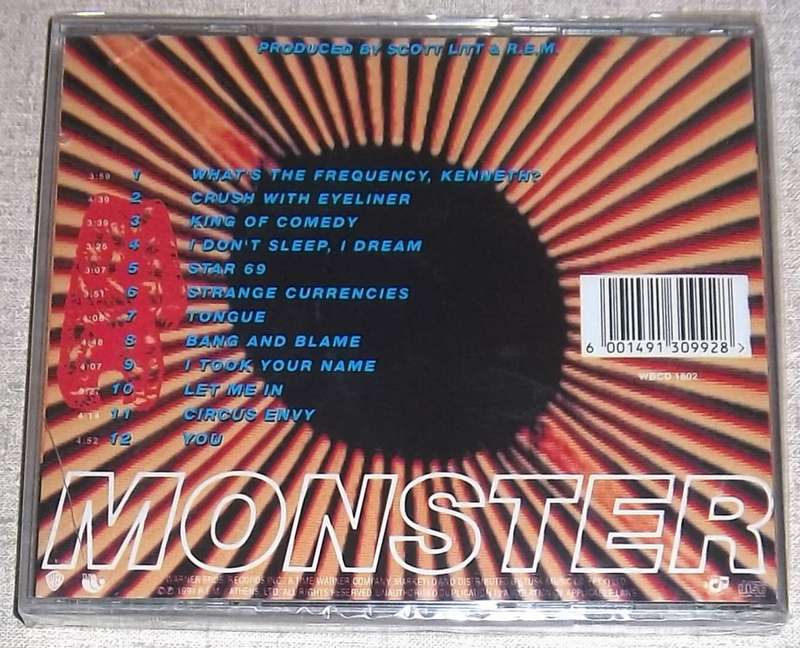 R.E.M. Monster SOUTH AFRICA Cat# WBCD 1802