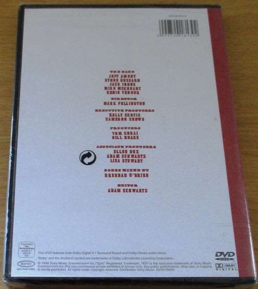 PEARL JAM Single Video Theory IMPORT DVD