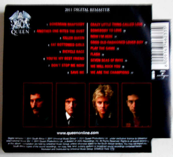 QUEEN Greatest Hits Cat# STARCD 7543