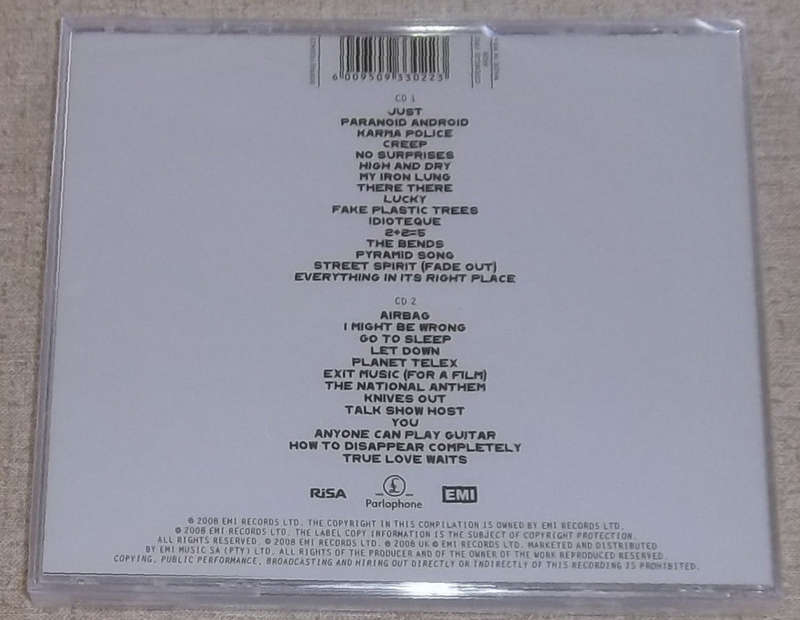RADIOHEAD Best Of Radiohead Double CD SOUTH AFRICA Cat# CDEMCJD 6428