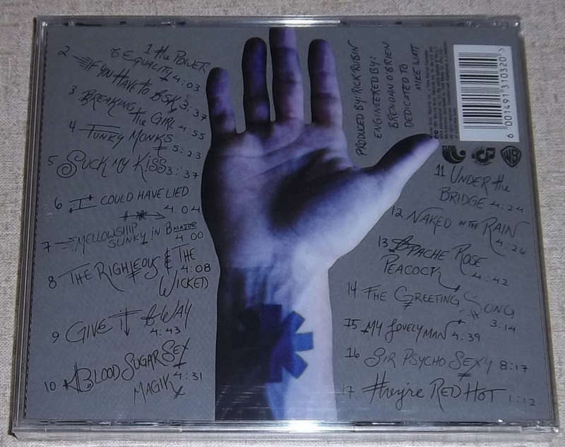 RED HOT CHILI PEPPERS Blood Sugar Sex Magik SOUTH AFRICA Cat# WBCD 1804