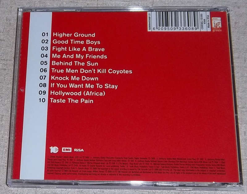 RED HOT CHILI PEPPERS 10 Great Songs SOUTH AFRICA Cat#CDEMCJ5566
