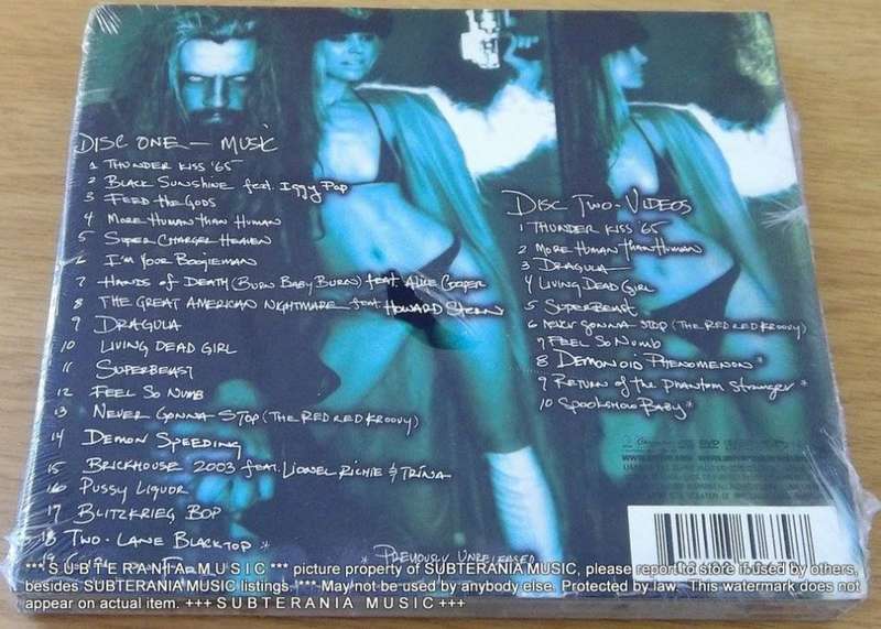 ROB ZOMBIE / WHITE ZOMBIE Past, Present and Future Ltd Ed CD & DVD