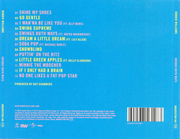 ROBBIE WILLIAMS Swings Both Ways CD