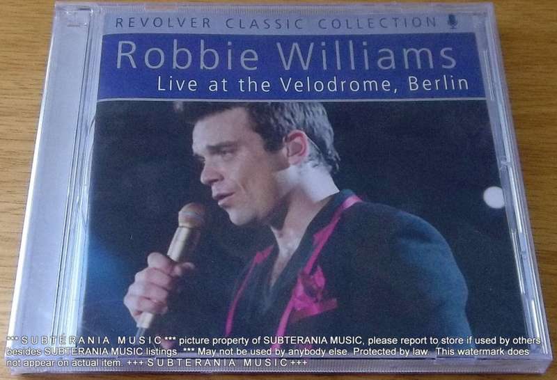 ROBBIE WILLIAMS Live at the Velodrome, Berlin CD SOUTH AFRICA Cat# REVCD603