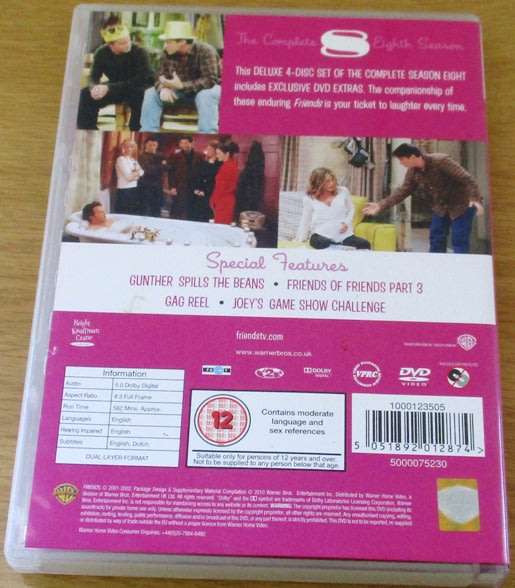 FRIENDS Complete Season 8 Extended Exclusive + Unseen  [BBOX 1]