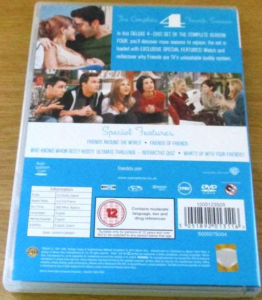 FRIENDS Complete Season 4 Extended Exclusive + Unseen  [BBOX 1]