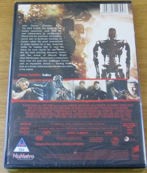 THE TERMINATOR Salvation DVD Christian Bale