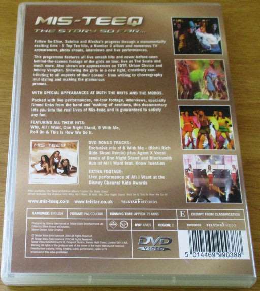 MIS-TEEQ The Story So Far DVD