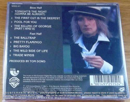 ROD STEWART A Night on the Town SOUTH AFRICA Cat# WBXD 67