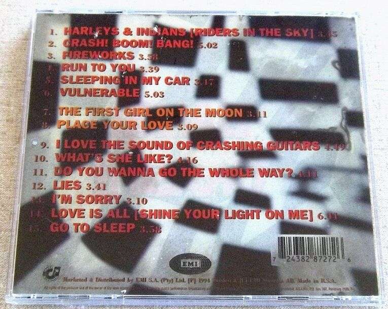 ROXETTE Crash! Boom! Bang! CD SOUTH AFRICA Cat# CDEMCJ(WF) 5733