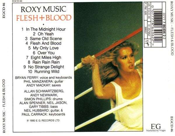 ROXY MUSIC Flesh + Blood EUROPE EGCD 46