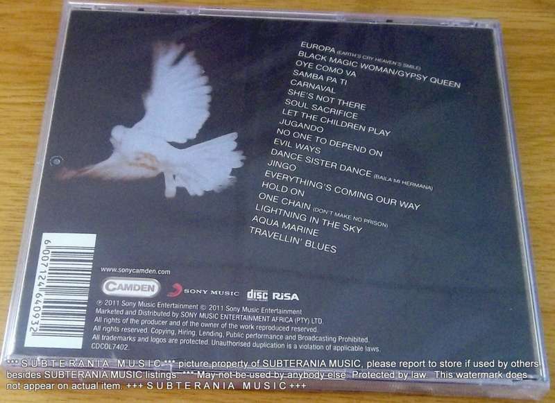 SANTANA The Very Best Of Santana SOUTH AFRICA Cat# CDCOL 7402