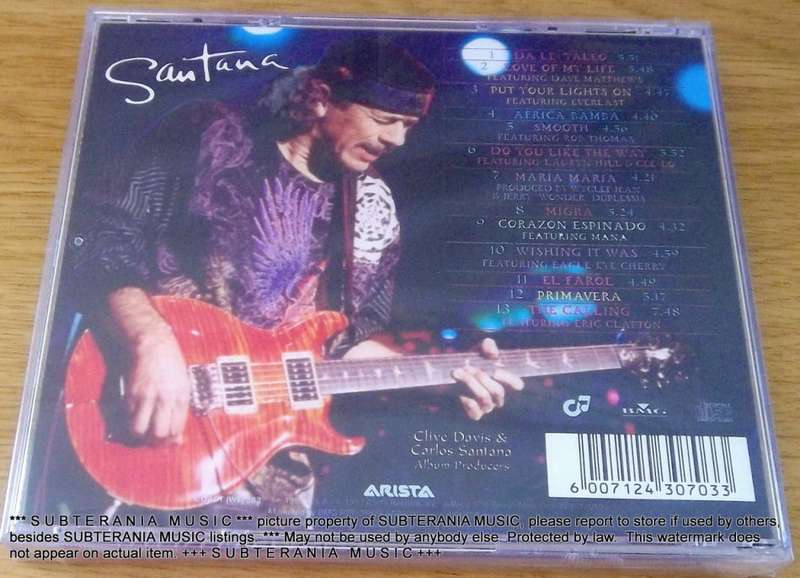 SANTANA Supernatural SOUTH AFRICA Cat# CDAST (WF) 383