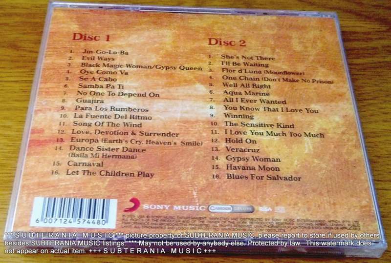 SANTANA Carnaval: The Best Of Santana SOUTH AFRICA Cat# CDCOL 7278