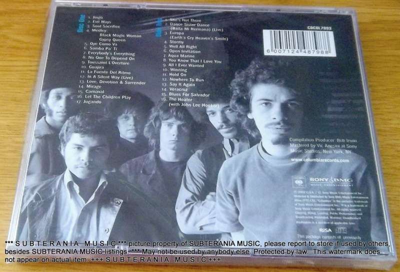 SANTANA The Essential Double CD SOUTH AFRICA Cat# CDCOL 7093