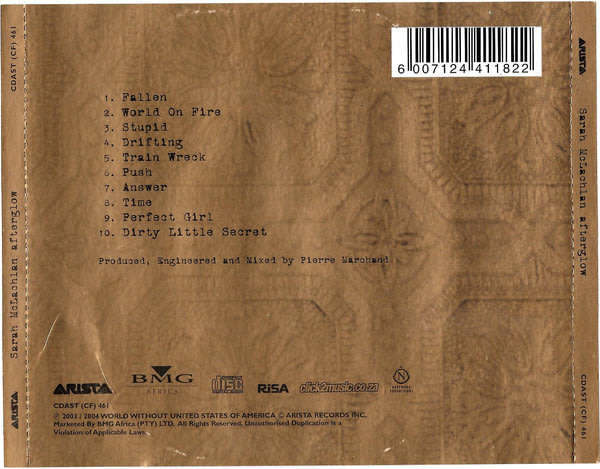 SARAH McLACHLAN Afterglow LOCAL CD [msr]