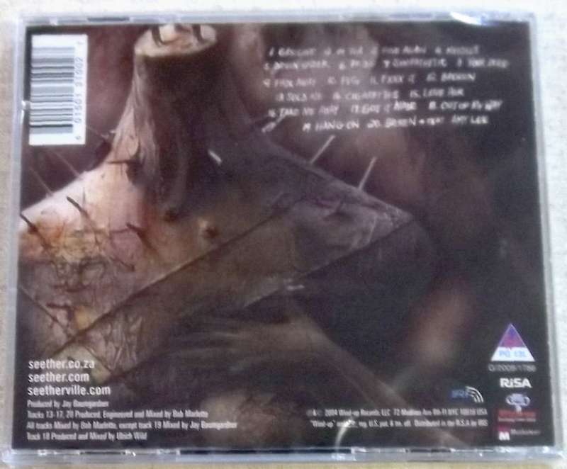 SEETHER Disclaimer II CD+DVD SOUTH AFRICA Cat# CDMUS308