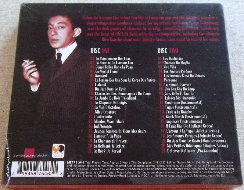 SERGE GAINSBOURG  Son Meilleur. Essential Collection EUROPE Cat# METRSL046