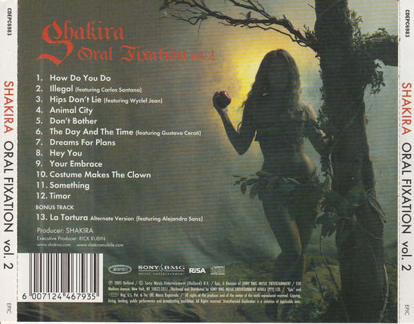 SHAKIRA Oral Fixation Vol. 2 CD