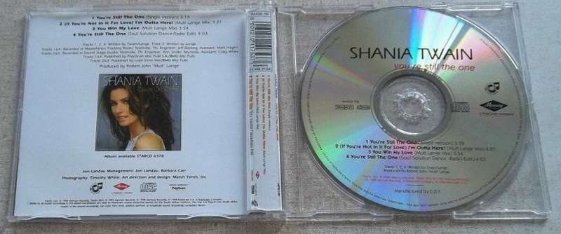 SHANIA TWAIN You`re Still The One CD Single  [EX]