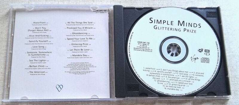 SIMPLE MINDS Glittering Prize SOUTH AFRICA Cat# CDVIR (WE) 192 [VG]