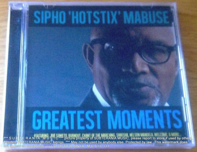 SIPHO HOTSTIX MABUSE Greatest Moments Cat# CDGBS021