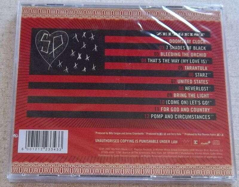 THE SMASHING PUMPKINS Zeitgeist SOUTH AFRICA Cat# WBCD2152