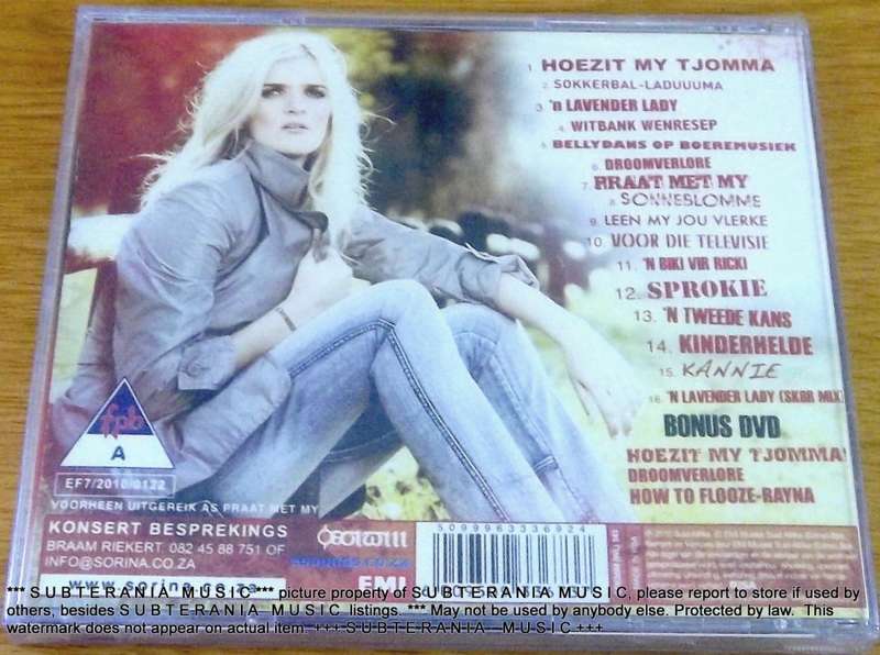 SORINA is Die FLOOZE Hoezit my Tjomma! CD+DVD SOUTH AFRICA Cat# CDEMMD(WF)350
