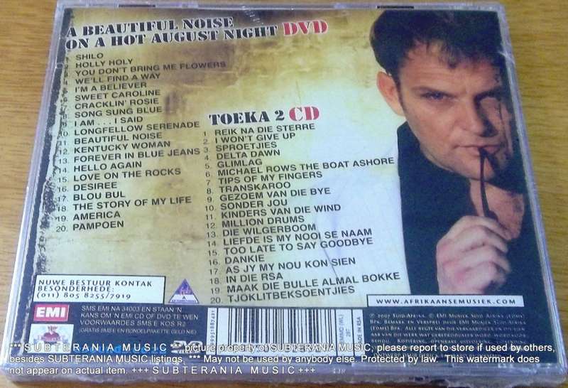 STEVE HOFMEYR Beautiful Noise on a Hot August Night DVD + Toeka 2 SOUTH AFRICA