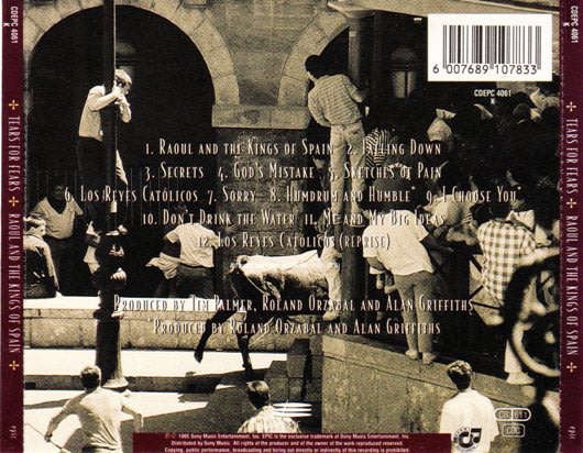 TEARS FOR FEARS Raoul And The Kings Of Spain SOUTH AFRICA CDEPC 4061