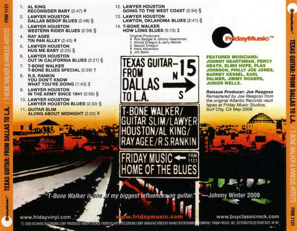 T-Bone Walker & Various Artists  Texas Guitar From Dallas To L.A. - Blues Originals Vol. 3