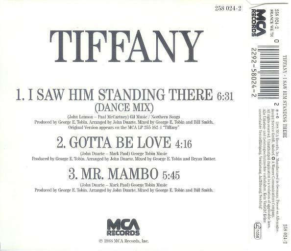 TTIFFANY I Saw Him Standing There MIni CD