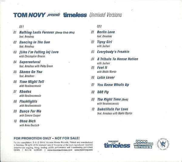 TOM NOVY Prresents Timeless 2xCD