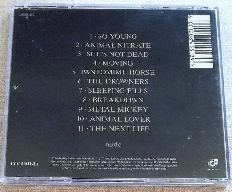 SUEDE Suede debut album SOUTH AFRICA Cat# CDEPC 3531 K