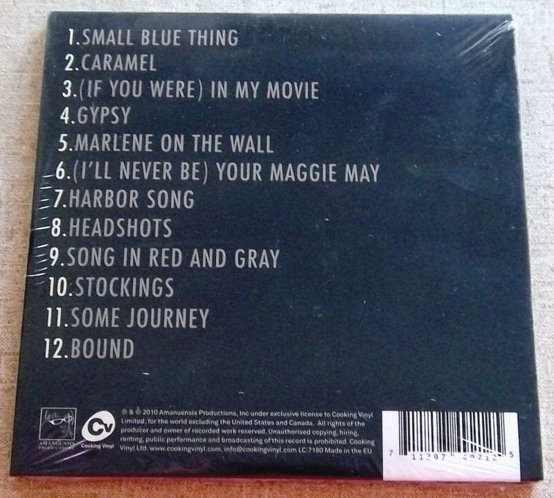 SUZANNE VEGA Close-Up Vol 1, Love Songs UK Cat# COOKCD521