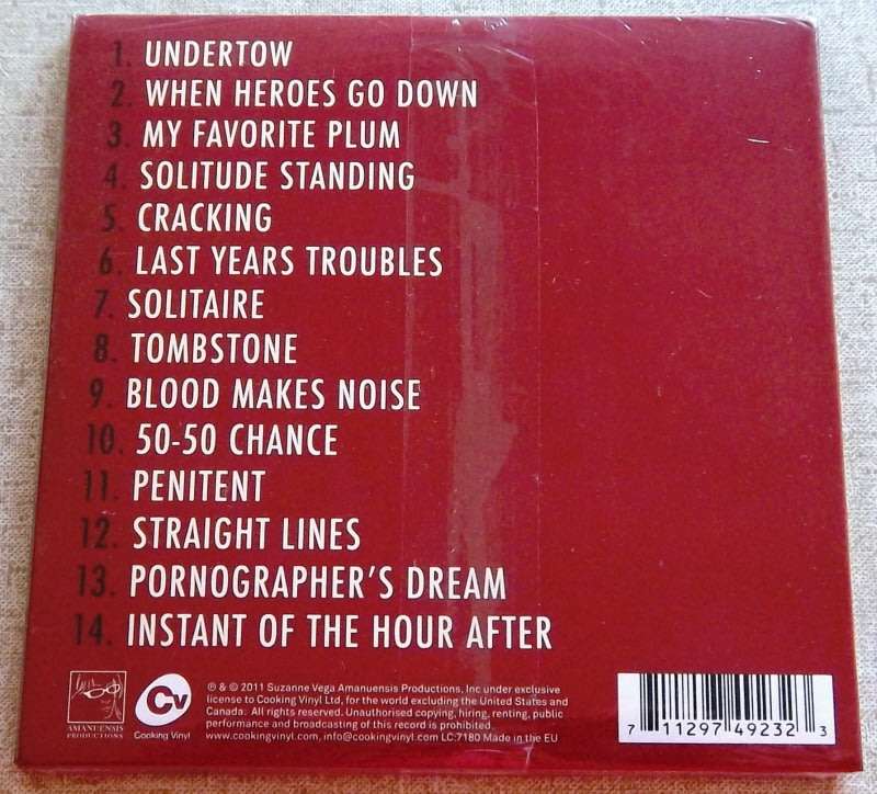 SUZANNE VEGA Close-Up Vol 3, States Of Being UK Cat# COOKCD523