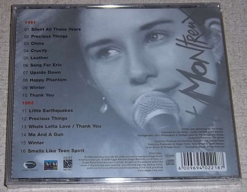 TORI AMOS Live At Montreux 1991 SOUTH AFRICA Cat# EDGCD 391