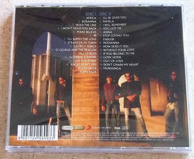 TOTO Africa: The Best Of 2 CD SOUTH AFRICA Cat# CDCOL7234