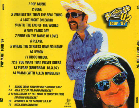 U2 Pop Mart Tour `97 CD  [msr] EX