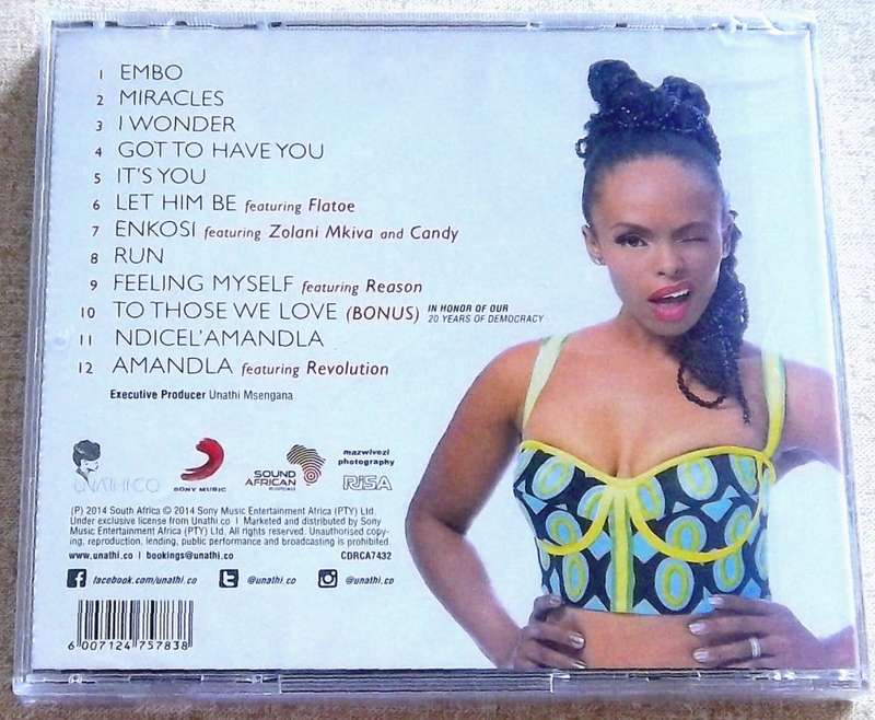 UNATHI Alive SOUTH AFRICA CD Cat# CDRCA 7432