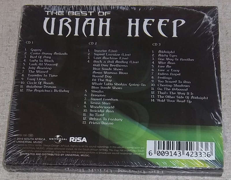 URIAH HEEP Best Of 3CD incl. Slipcase SOUTH AFRICA Cat# DGCD 132