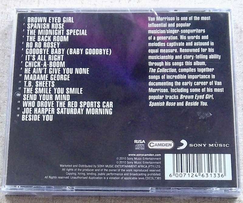 VAN MORRISON Brown Eyed Girl The Collection SOUTH AFRICA Cat# CDCOL7385